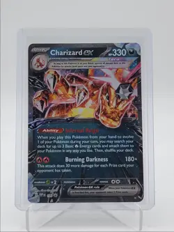 CHARIZARD EX 2025 POKEMON SCARLET & VIOLET BLACK STAR PROMO #196 Q5686 - Image 1