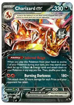Charizard ex 196 - Pokemon TCG - Scarlet & Violet Black Star Promo - M/NM - Image 1