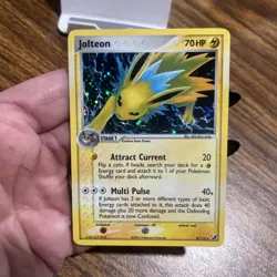 Pokemon Unseen Forces Jolteon 8/115 Holo Rare MP - Image 2