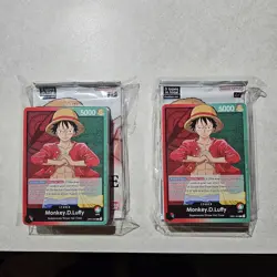 2022 Bandai One Piece Monkey.D.Luffy Pre-Errata Alpha Demo Deck, Promo Pack Lot - Image 1