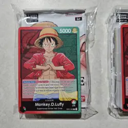 2022 Bandai One Piece Monkey.D.Luffy Pre-Errata Alpha Demo Deck, Promo Pack Lot - Image 2