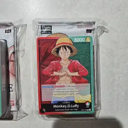 2022 Bandai One Piece Monkey.D.Luffy Pre-Errata Alpha Demo Deck, Promo Pack Lot - Image 3