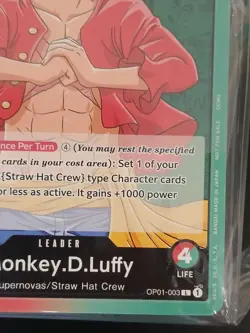 2x 2022 One Piece Monkey D. Luffy Pre-Errata Alpha Demo Deck + Promo Pack (Lot) - Image 5