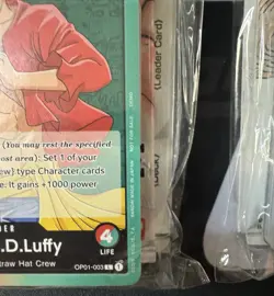 2022 Bandai One Piece Monkey.D.Luffy Pre-Errata Alpha Demo Deck, Promo Pack Lot - Image 3