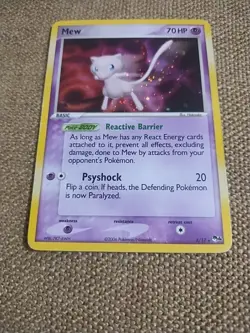 2006 Pokemon TCG - Mew 4/17 - POP Series - Holo Rare *Holo Swirl* - Image 2