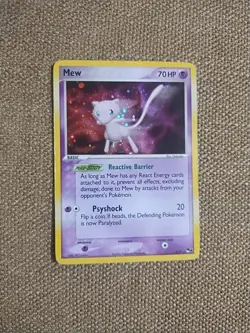 2006 Pokemon TCG - Mew 4/17 - POP Series - Holo Rare *Holo Swirl* - Image 3
