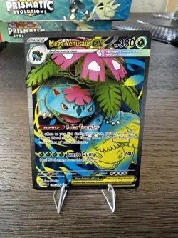 Pokemon TCG MEGA VENUSAUR EX 155/132 Mega Evolution Ultra Rare Full Art NM MINT - Image 1