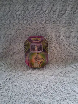 Pokemon TCG Tin mimikyu 3 Booster Packs Foil Card Exclusive Rare New Sealed - Image 1