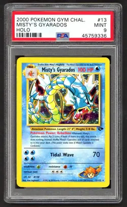 Pokemon Cards - PSA 9 Misty's Gyarados 13/132 - Gym Challenge - Holo - MINT PSA9 - Image 1