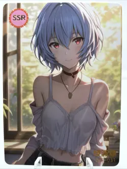 ❤Rei Ayanami Goddess Story Waifu STUNNING GIRL SSR-031 Waifu Doujin Anime Card - Image 1