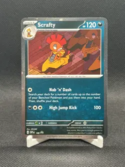 Scrafty Promo #188 Journey Together Cosmos Holo Pokemon Card NM - Image 1
