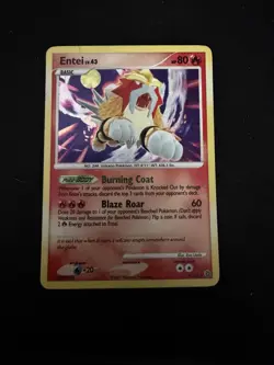 Pokemon Entei Card TCG 4/132 Secret Wonders Cracked Ice Holo Rare LP Condition - Image 2