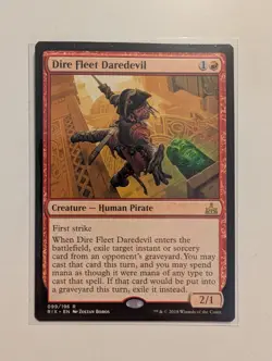 Dire Fleet Daredevil 0162 Non Foil Rare Thunder Junction MTG Near Mint - Image 1
