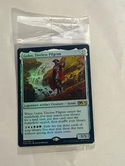 MTG FOIL Prerelease Golos, Tireless Pilgrim Core Set 2020 Magic the Gathering - Image 1
