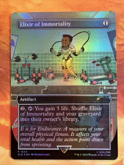 MTG Rainbow Foil Borderless Elixir of Immortality X FalloutR: S.P.E.C.I.A.L.!! - Image 1
