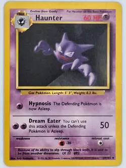 Haunter 29/102 Pokemon - Base Set MP - Image 1