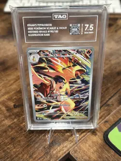 2025 Pokemon Destined Rivals Ethan's Typhlosion Illustration Rare #190 TAG 7.5 - Image 1