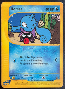 Pokemon TCG Horsea Aquapolis 84/147 Regular Common Non Holo LP - Image 1