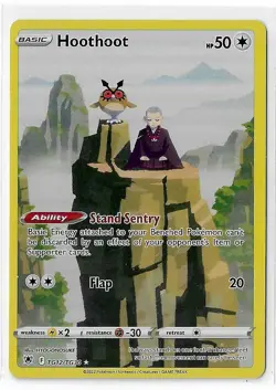 Hoothoot TG12/TG30 Swsh10: Astral Radiance Trainer Gallery Holo Pokemon NM - Image 1