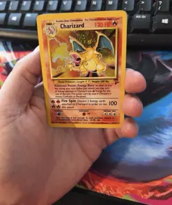 Charizard 4/130 Base Set 2 Holo Rare Vintage Pokemon TCG - Image 3