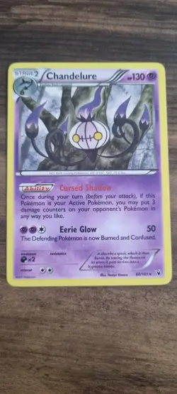 Chandelure - Pokemon TCG - MP - Rare - Noble Victories - 60/101 - Image 1