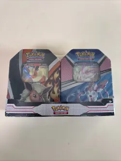 Pokemon TCG V Heroes 2-Pack Bundle Flareon V Sylveon V Tin Factory Sealed NEW - Image 1