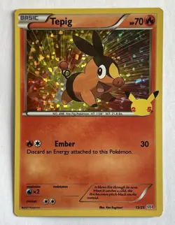 Tepig 13/25 Holo McDonald's Collection 25th Anniversary Pokemon TCG Excellent - Image 1