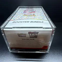 Pokemon 151 SV3.5 Booster Bundle Display Factory Sealed Case W/Acrylic Case - Image 4