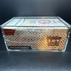 Pokemon 151 SV3.5 Booster Bundle Display Factory Sealed Case W/Acrylic Case - Image 5