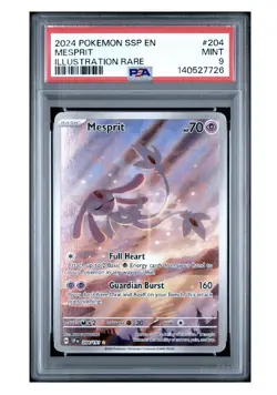 MESPRIT #204 ILLUSTRATION RARE 2024 POKEMON SSP EN SURGING SPARKS PSA 9 MINT - Image 1