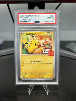 PSA 10 Pikachu 020/M-P McDonald's Promo Japanese Pokemon 2025 US SELLER - Image 1