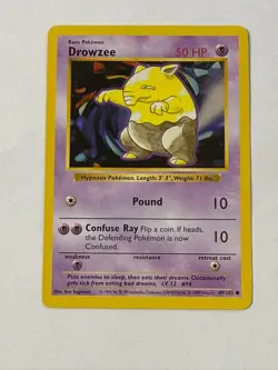 Drowzee - Base Set 49/102 LP - Pokemon - Image 1