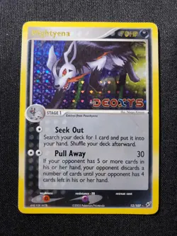MIGHTYENA 12/107 EX Deoxys REVERSE HOLO RH rare Pokemon TCG card LP - Image 1