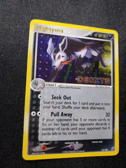 MIGHTYENA 12/107 EX Deoxys REVERSE HOLO RH rare Pokemon TCG card LP - Image 2
