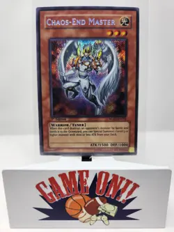 YuGiOh Chaos-End Master RGBT-EN092 1st Edition Secret Rare LP (Crease) - Image 1