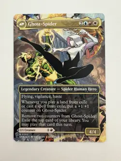 Gwen Stacy / Ghost-Spider Borderless MTG Magic the Gathering Card NM Mint SPM - Image 2
