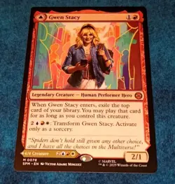 Gwen Stacy // Ghost-Spider Marvel's Spider-Man Regular NM/M 0078 SPM MTG - Image 1