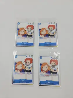 4x Nami Girl P-096 One Piece Prerelease Participation Fan Letter Promo English - Image 1