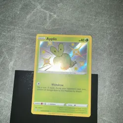 Pokemon TCG Shining Fates Shiny Vault Applin Holo Card SV012/SV122 NM - Image 1