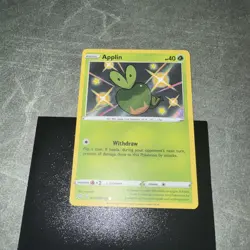 Pokemon TCG Shining Fates Shiny Vault Applin Holo Card SV012/SV122 NM - Image 2