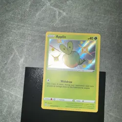 Pokemon TCG Shining Fates Shiny Vault Applin Holo Card SV012/SV122 NM - Image 3