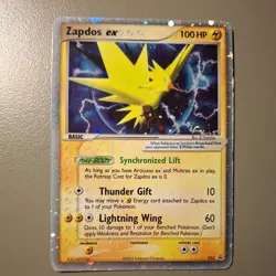 Pokemon 2005 Nintendo Zapdos ex - 033 EX Collector's Windows Tins Promo Holo MP - Image 2