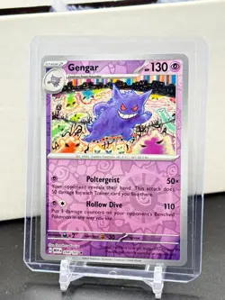 Gengar [Reverse Holo] #94 094/165 Pokemon Scarlet & Violet 151 Pokemon TCG NM - Image 1