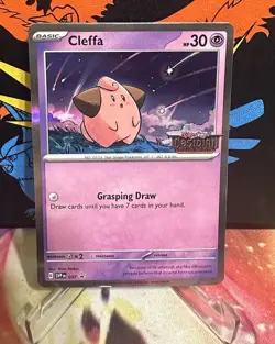 Cleffa 037 Scarlet & Violet Promo Cards Holo Obsidian Flames Stamped LP - Image 1