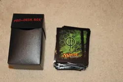 100 x ULTRA PRO MTG DECK PROTECTOR NEW Phyrexia symbol 100ct Card Sleeves BOX - Image 1