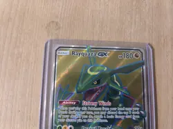 Pokemon Rayquaza GX Full Art Ultra Rare Holo Card SM Celestial Storm 160/168 - Image 3