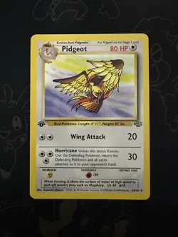 Pokemon TCG Pidgeot Card 24/64 Jungle 1st Edition Regular - Image 1