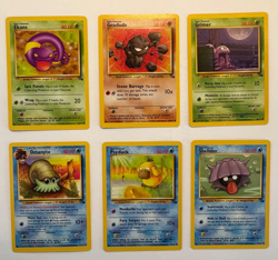 Vintage 1999 Pokemon Fossil Lot All Set Common cards 46-57 Excellent Condition - Image 2