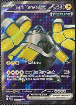 Iron Hands ex 223/182 SV04: Paradox Rift Holo - Pokemon Card - Image 1