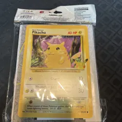 Pokemon TCG 25th Anniversary First Partner Collector’s Binder With Pikachu Card 820650809606 - Image 2